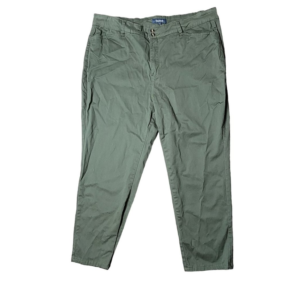 modcloth green strait skinny pants size 22 plus size